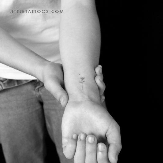 Little Rose By Stefano Mazza Temporary Tattoo - Set of 3