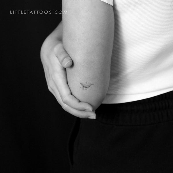 Little Whale By Stefano Mazza Temporary Tattoo - Set of 3