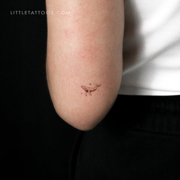 Little Whale By Stefano Mazza Temporary Tattoo - Set of 3