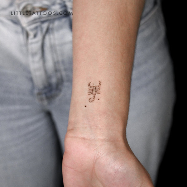 Little Scorpion By Stefano Mazza Temporary Tattoo - Set of 3