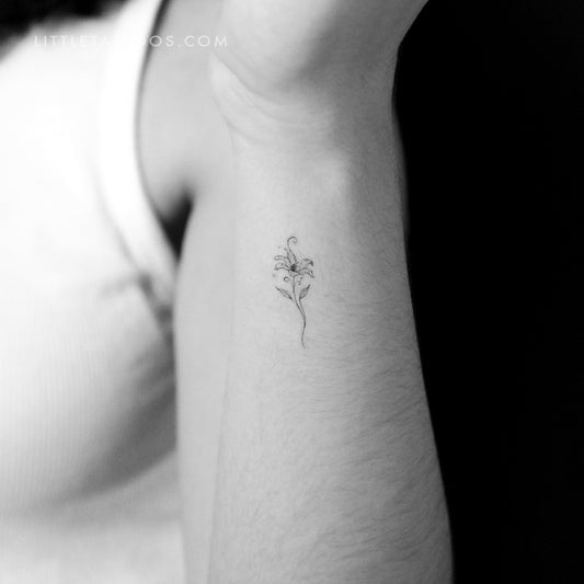 Lily Stargazer By Stefano Mazza Temporary Tattoo - Set of 3