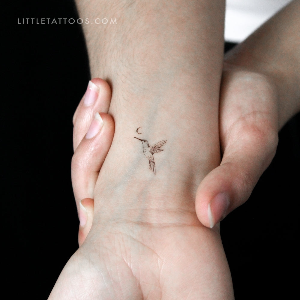 Hummingbird Temporary Tattoo By Stefano Mazza - Set of 3