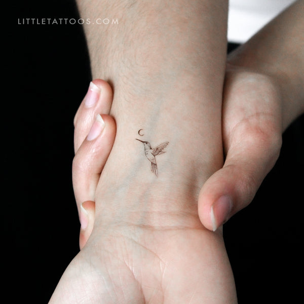 Hummingbird Temporary Tattoo By Stefano Mazza - Set of 3