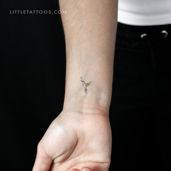 Hummingbird Temporary Tattoo By Stefano Mazza - Set of 3