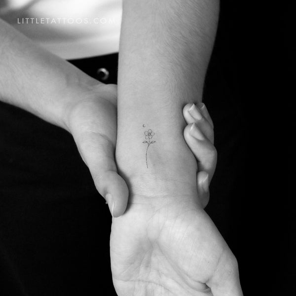 Flower Temporary Tattoo By Stefano Mazza - Set of 3