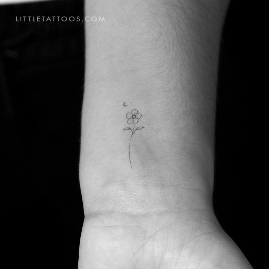 Flower Temporary Tattoo By Stefano Mazza - Set of 3