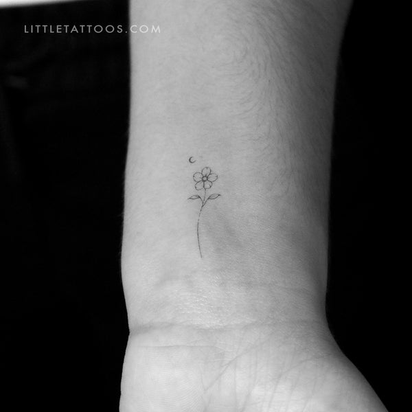 Flower Temporary Tattoo By Stefano Mazza - Set of 3