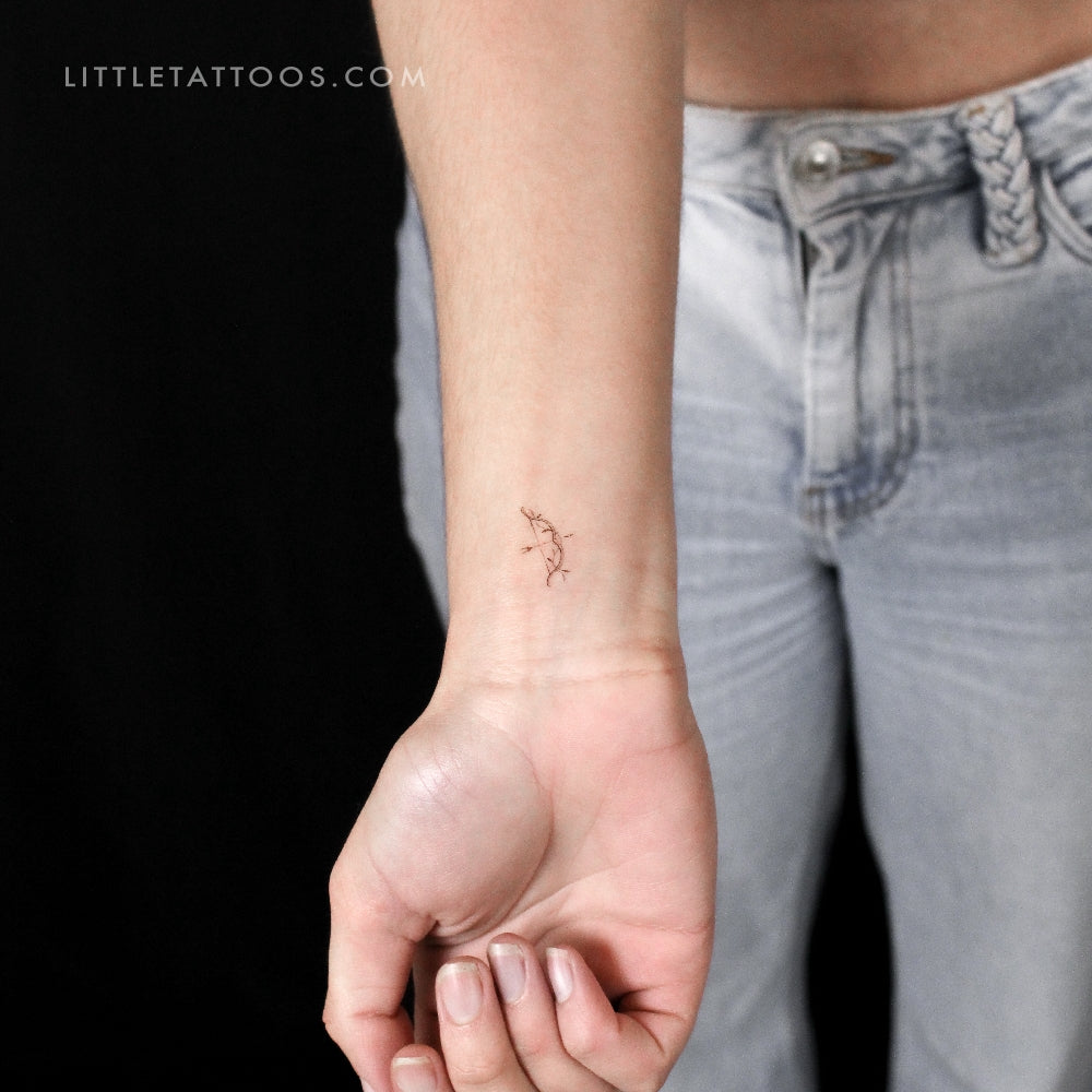 Little Bow And Arrow Temporary Tattoo By Stefano Mazza - Set of 3