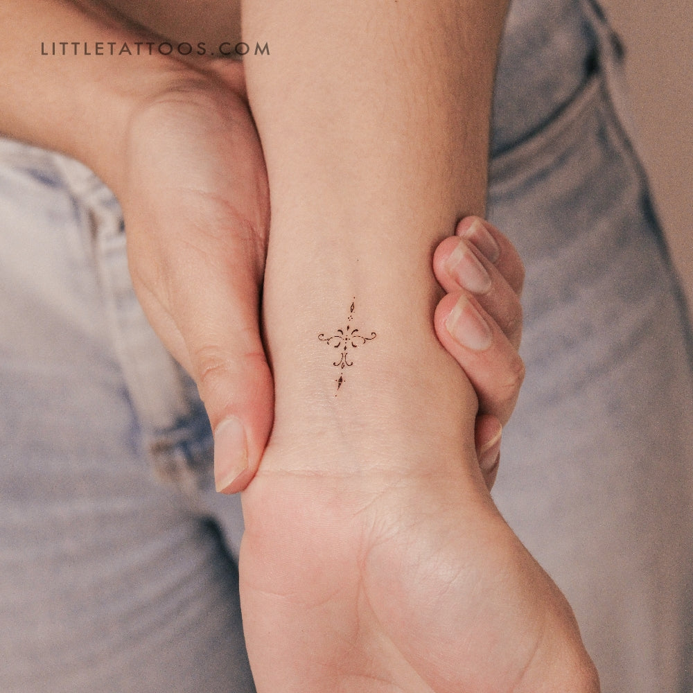 Arrow Ornament By Stefano Mazza Temporary Tattoo - Set of 3