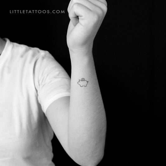 Piggy Bank Temporary Tattoo - Set of 3