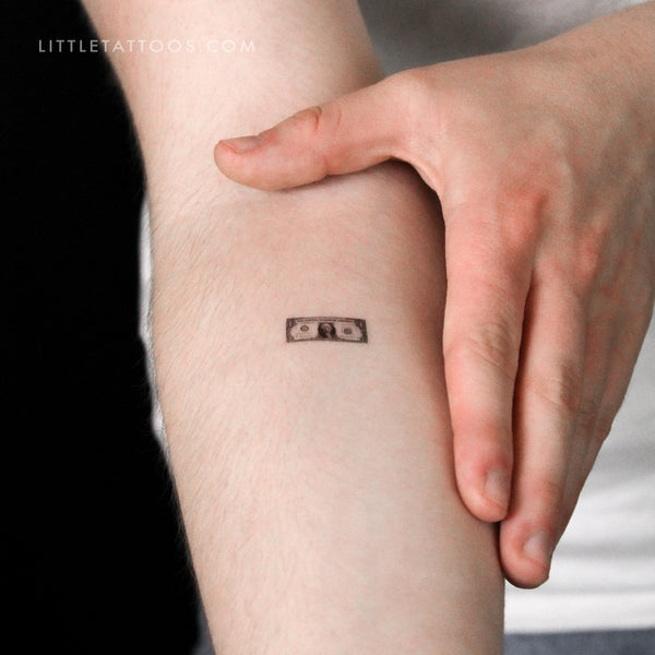 Dollar Bill Temporary Tattoo - Set of 3