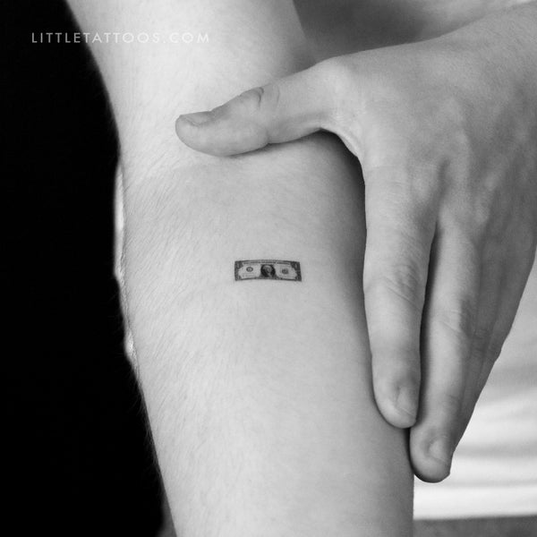 Dollar Bill Temporary Tattoo - Set of 3