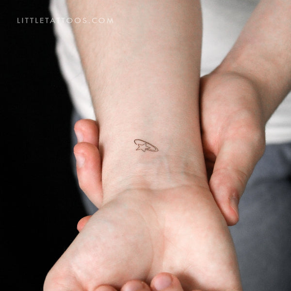 Spinning Star Temporary Tattoo - Set of 3