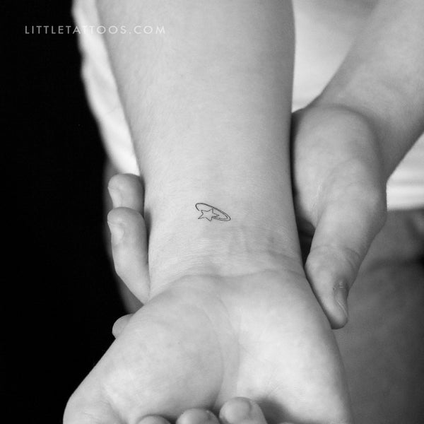 Spinning Star Temporary Tattoo - Set of 3