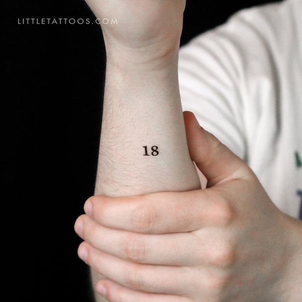 18 Temporary Tattoo - Set of 3