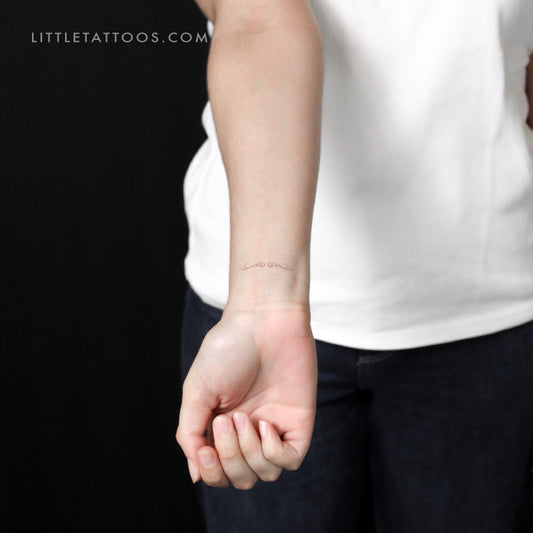 Horizontal Ornament Temporary Tattoo By Marina Molist - Set of 3