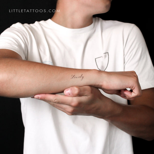 Lovely By Stefano Mazza Temporary Tattoo - Set of 3
