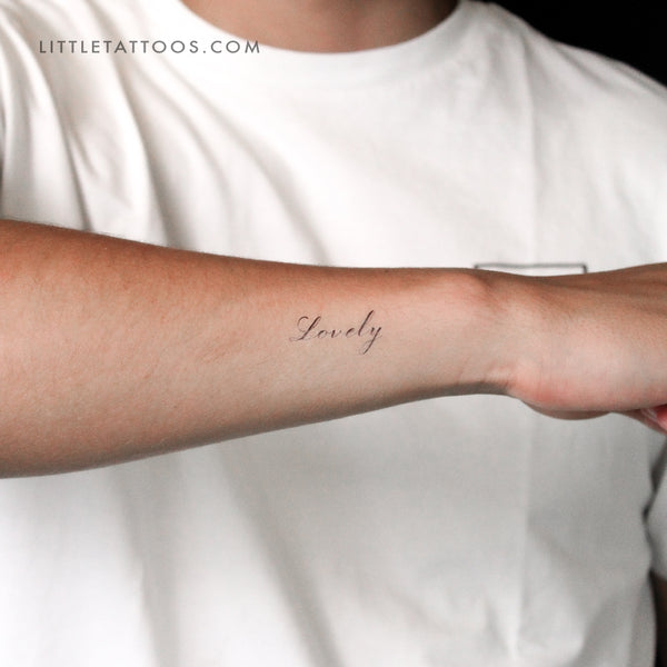 Lovely By Stefano Mazza Temporary Tattoo - Set of 3