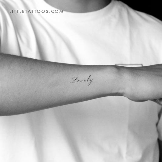 Lovely By Stefano Mazza Temporary Tattoo - Set of 3