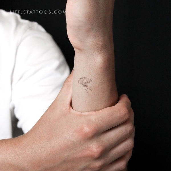 Little Hand Fan Temporary Tattoo By Stefano Mazza - Set of 3