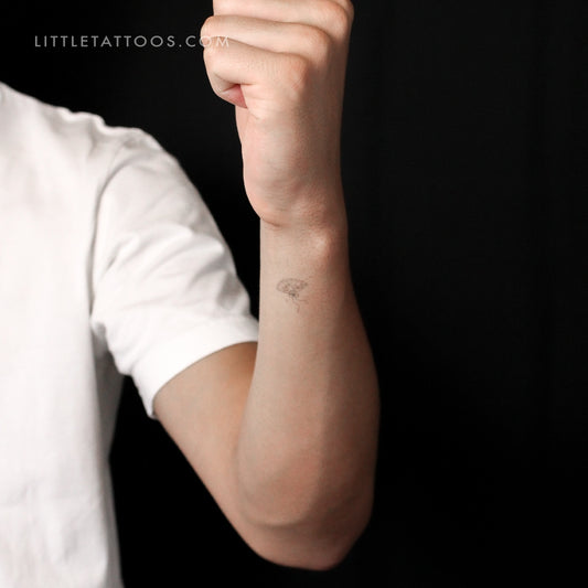 Little Hand Fan Temporary Tattoo By Stefano Mazza - Set of 3