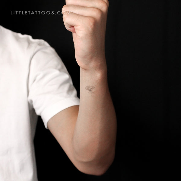 Little Hand Fan Temporary Tattoo By Stefano Mazza - Set of 3
