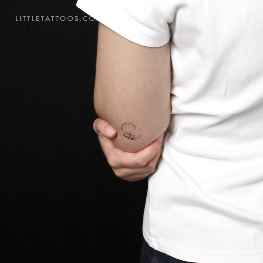 Scallop By Stefano Mazza Temporary Tattoo - Set of 3