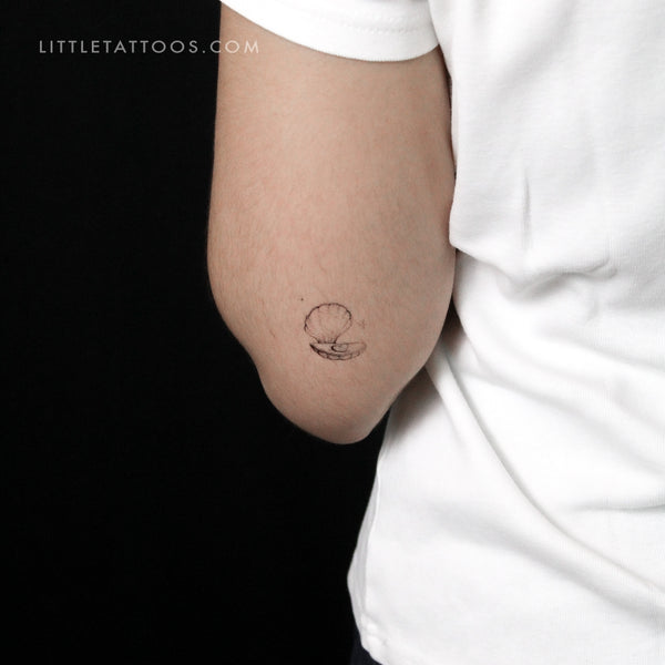 Scallop By Stefano Mazza Temporary Tattoo - Set of 3
