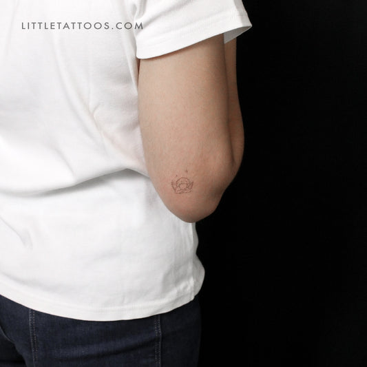 Cherub Face Temporary Tattoo By Stefano Mazza - Set of 3