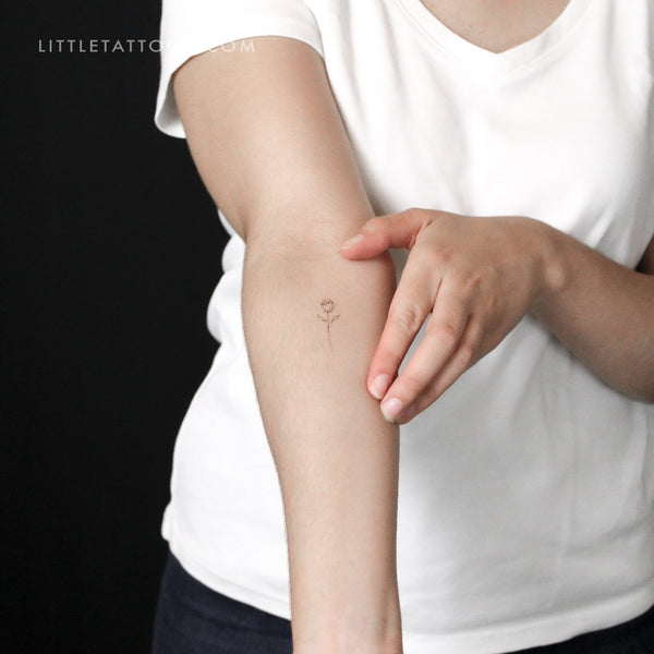 Rose By Stefano Mazza Temporary Tattoo - Set of 3
