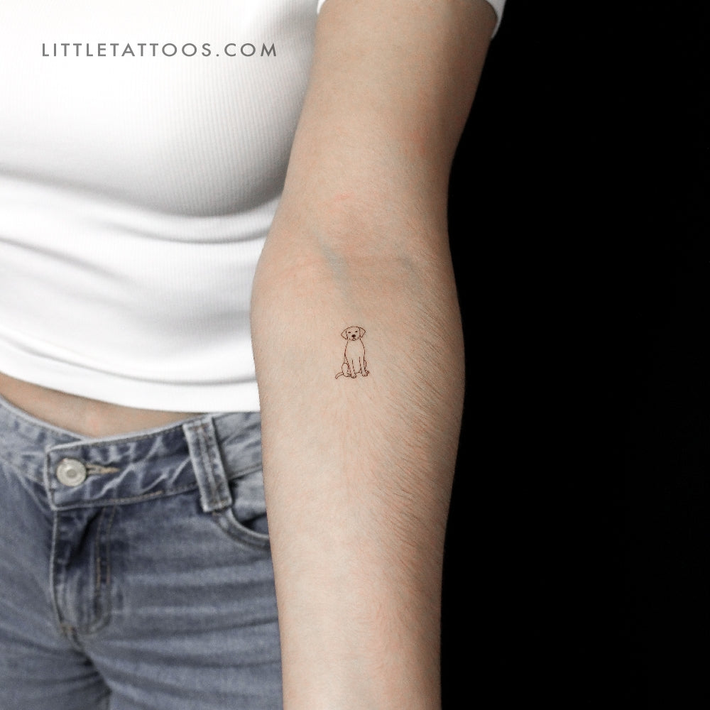 Tatuaje temporal de golden retriever (juego de 3)