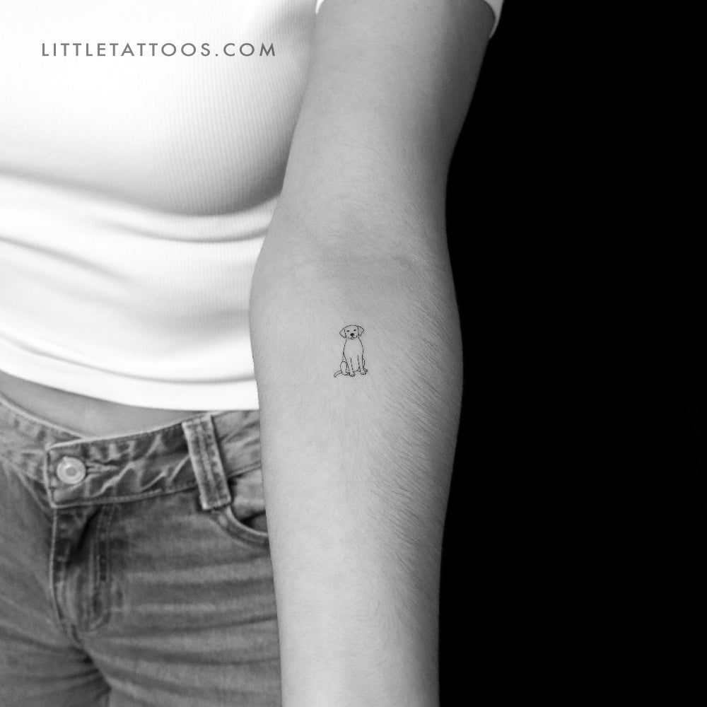 Tatuaje temporal de golden retriever (juego de 3)