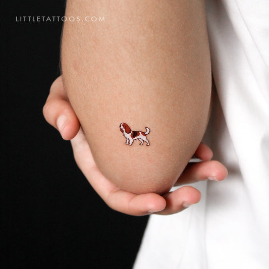 Cavalier King Charles Spaniel Temporary Tattoo - Set of 3