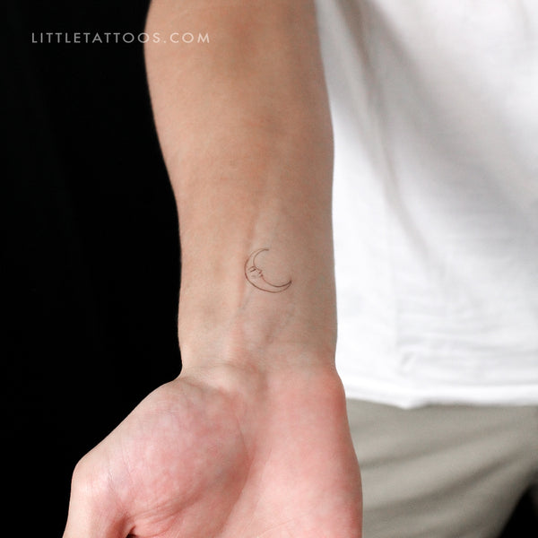 Crescent Moon Temporary Tattoo By Stefano Mazza - Set of 3