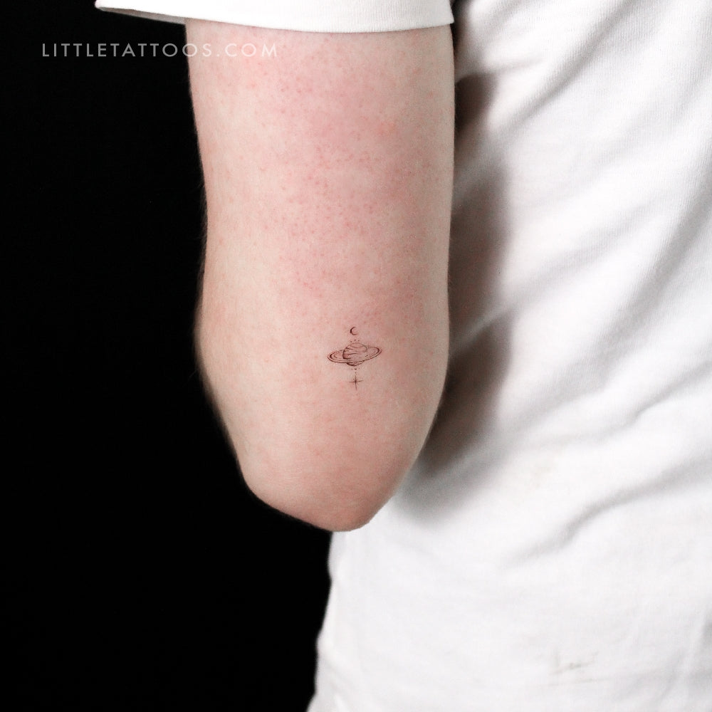 Saturn By Stefano Mazza Temporary Tattoo - Set of 3