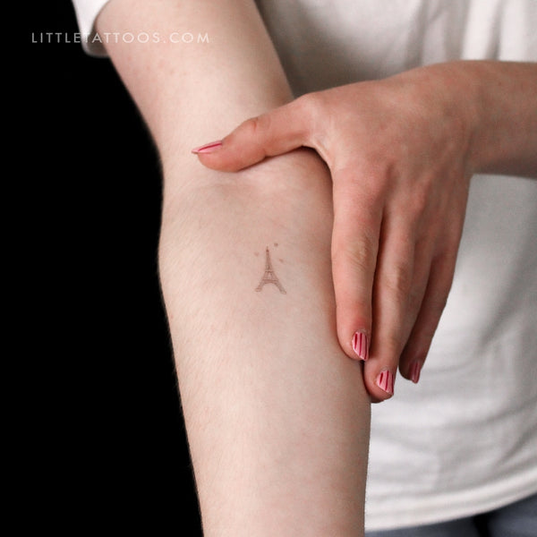 Little Eiffel Tower Temporary Tattoo By Stefano Mazza - Set of 3