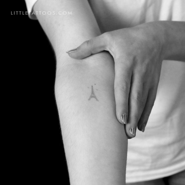 Little Eiffel Tower Temporary Tattoo By Stefano Mazza - Set of 3