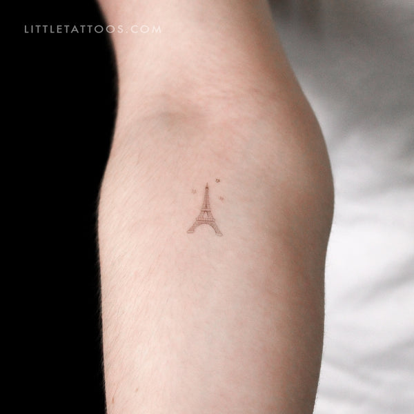 Little Eiffel Tower Temporary Tattoo By Stefano Mazza - Set of 3