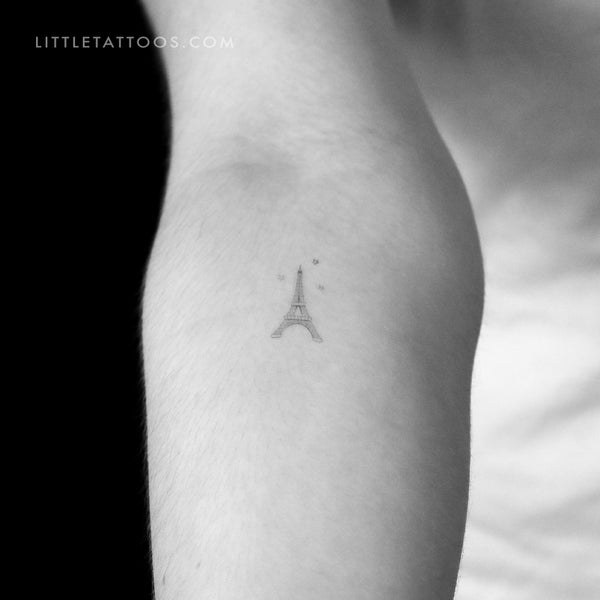 Little Eiffel Tower Temporary Tattoo By Stefano Mazza - Set of 3