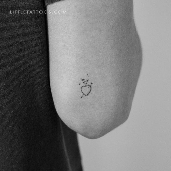 Little Heart And Arrow Temporary Tattoo By Stefano Mazza - Set of 3