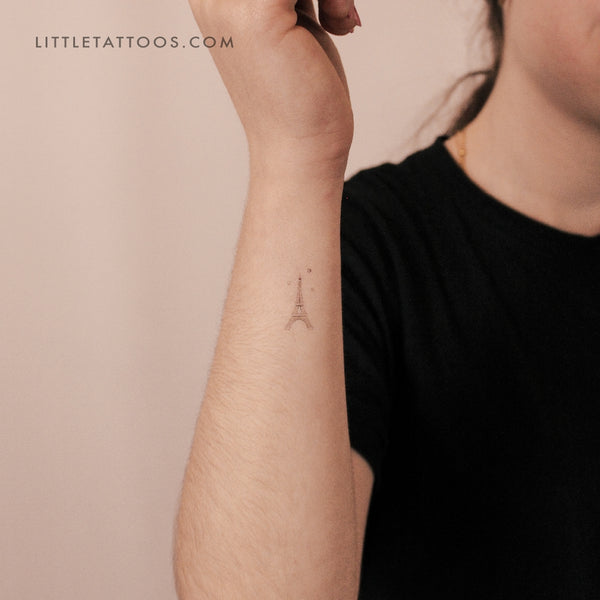Little Eiffel Tower Temporary Tattoo By Stefano Mazza - Set of 3