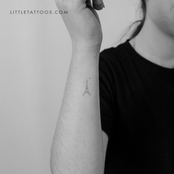Little Eiffel Tower Temporary Tattoo By Stefano Mazza - Set of 3