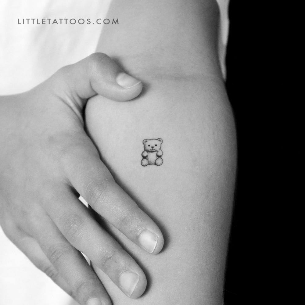 Little Gummy Bear Temporary Tattoo - Set of 3