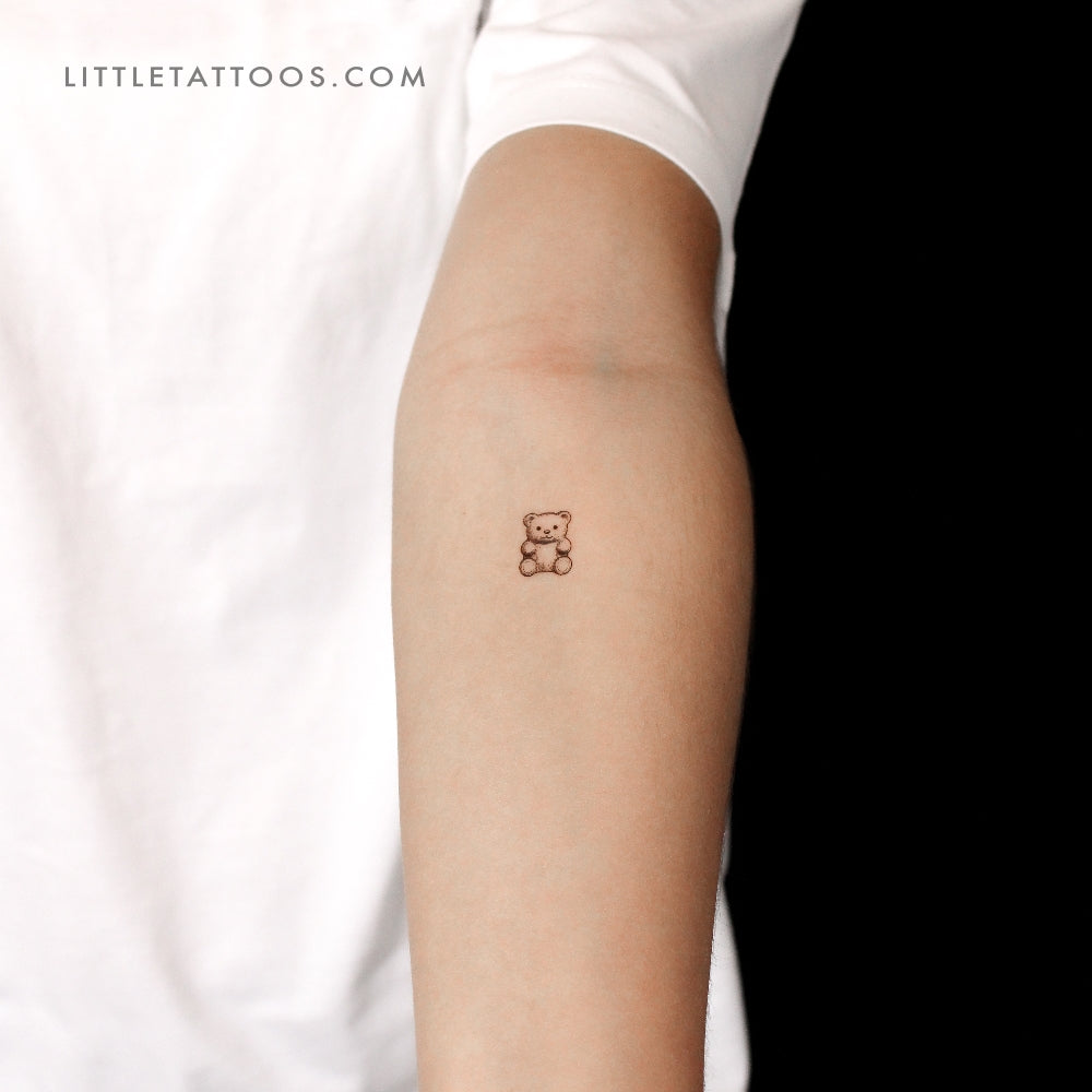 Little Gummy Bear Temporary Tattoo - Set of 3