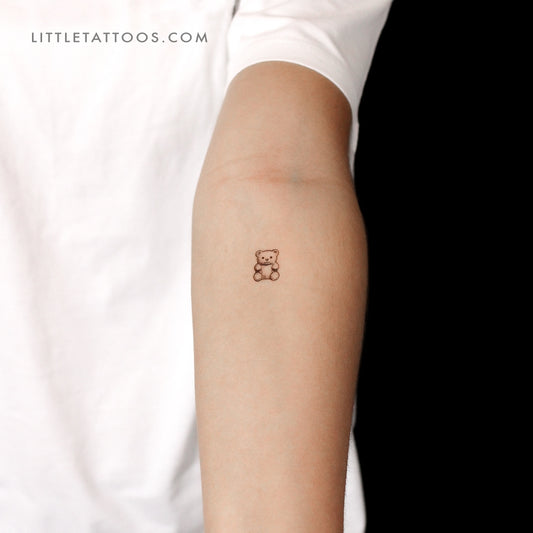 Little Gummy Bear Temporary Tattoo - Set of 3