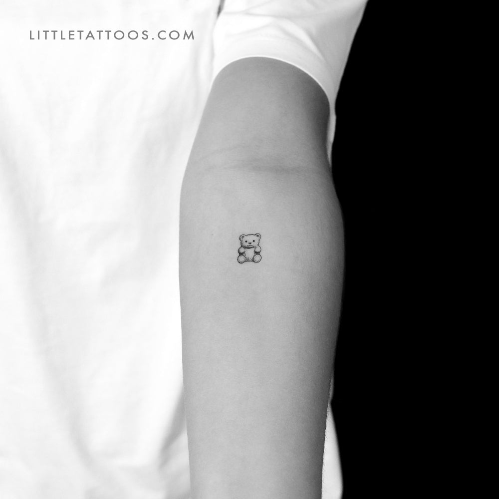 Little Gummy Bear Temporary Tattoo - Set of 3