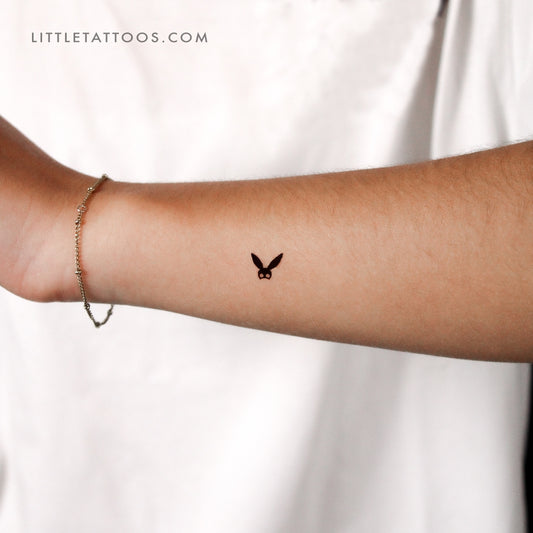 Tiny Bunny Mask Temporary Tattoo - Set of 3