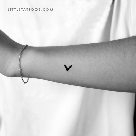 Tiny Bunny Mask Temporary Tattoo - Set of 3