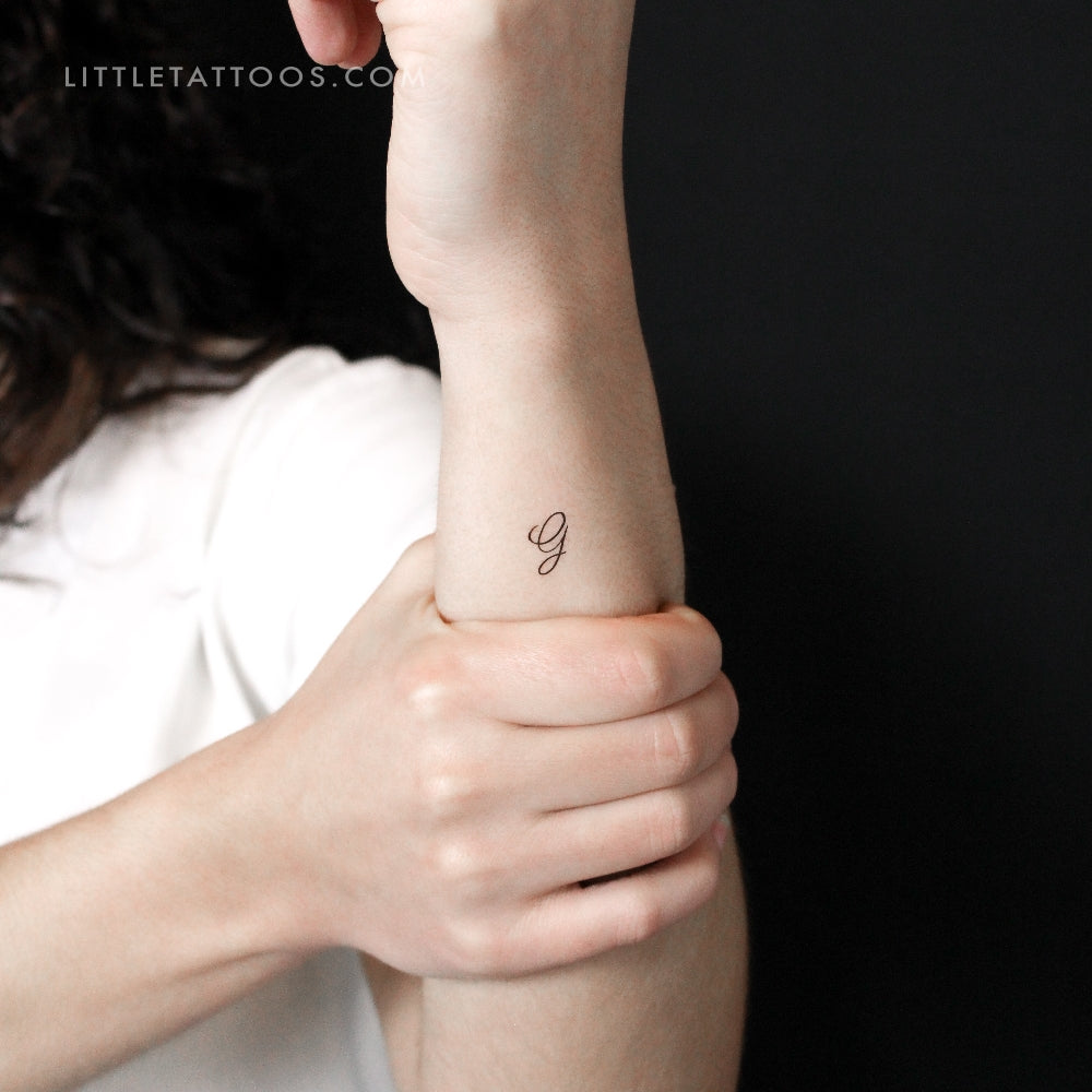 Tatuaje temporal de la letra G (juego de 3)