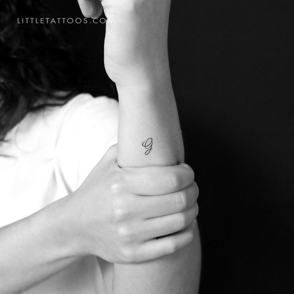 Tatuaje temporal de la letra G (juego de 3)